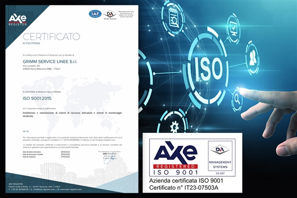 Certificazione ISO 9001:2015